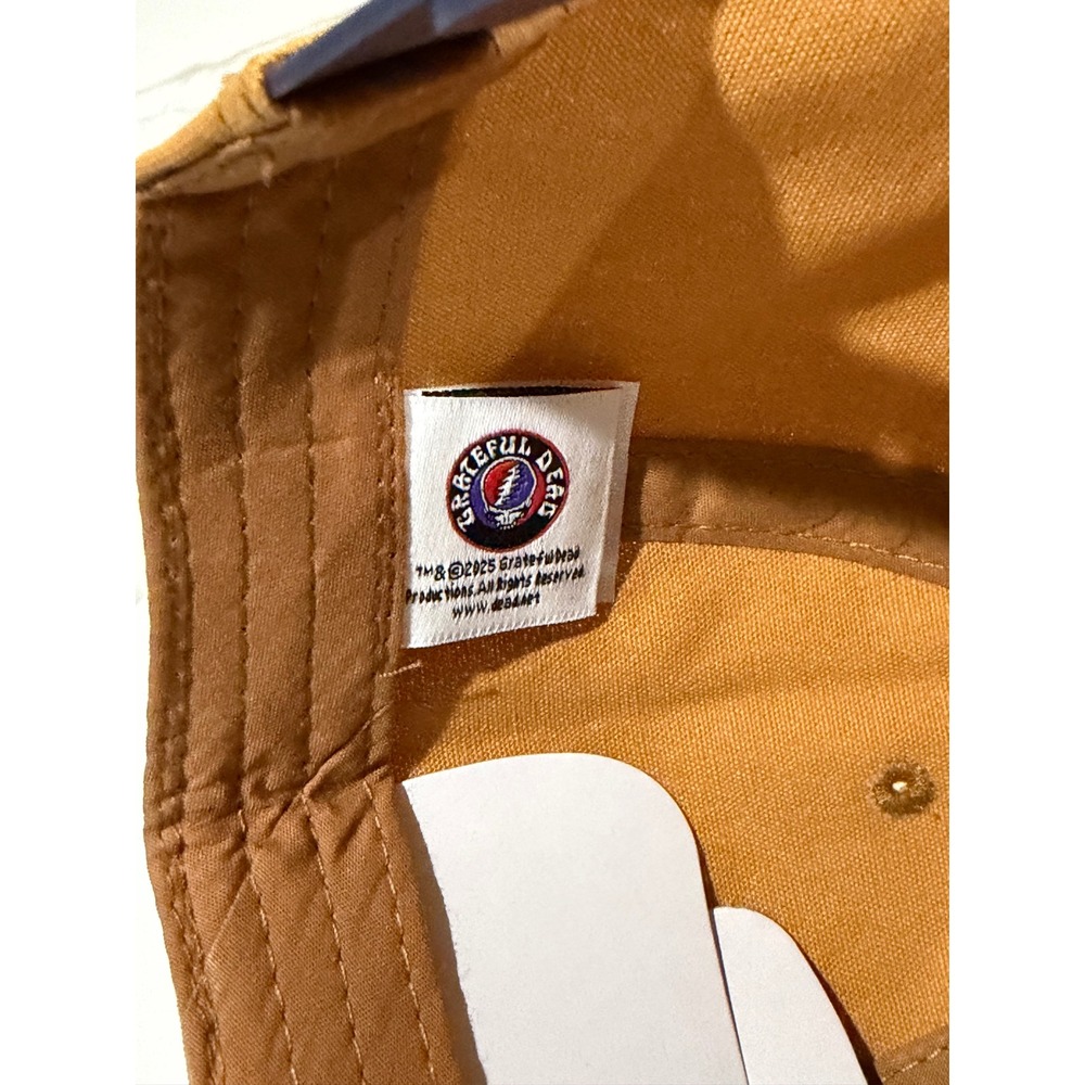 Grateful Dead Hat Mens OSFM Brown New Dancing Skeletons Mad Engine Snapback - Picture 4 of 6